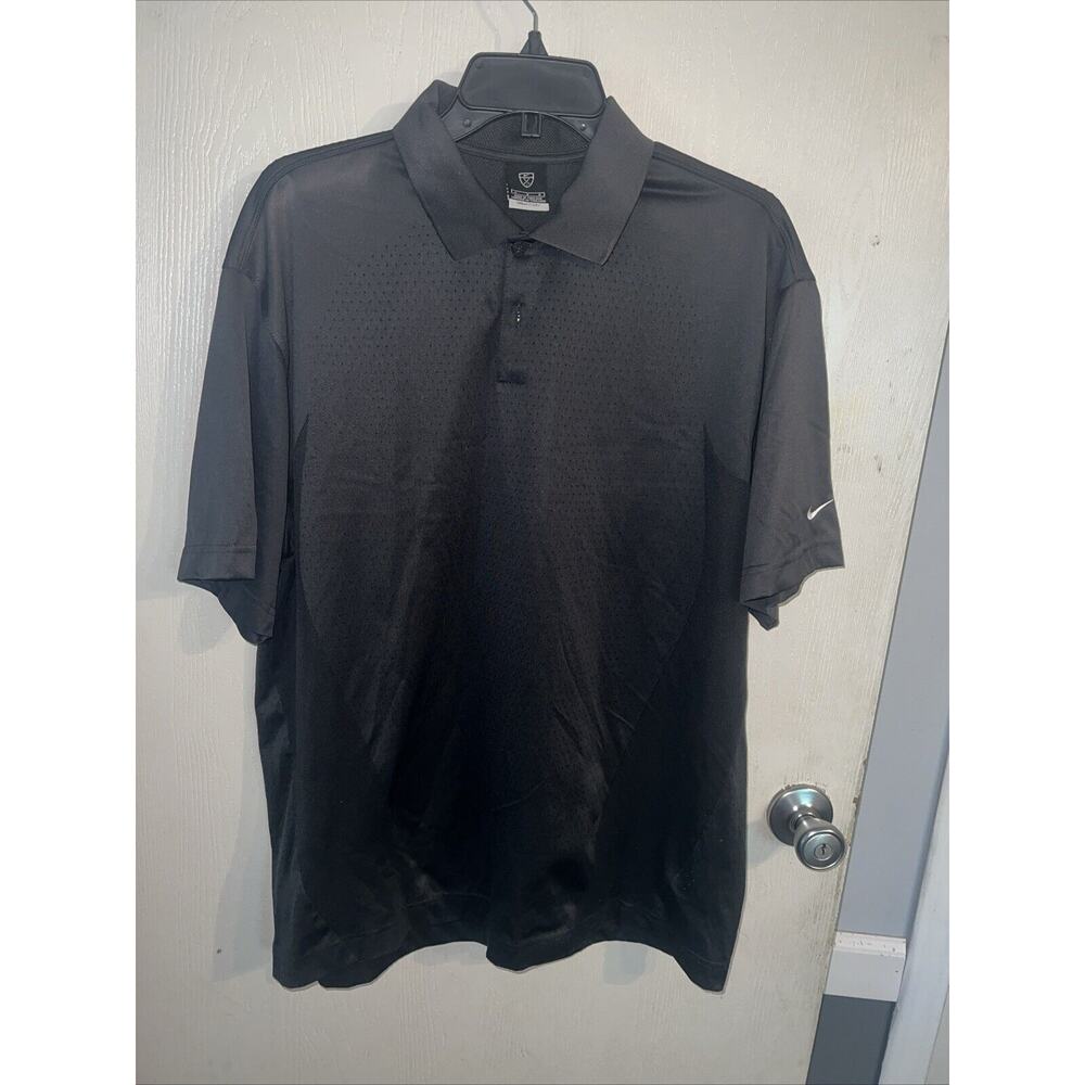 Nike Golf Fit Dry Polo Shirt Mens L Perforated Venting Golf Gorpcore Tennis